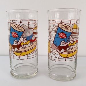 Vintage Dairy Queen Dessert Ice Cream Glass Set 1988